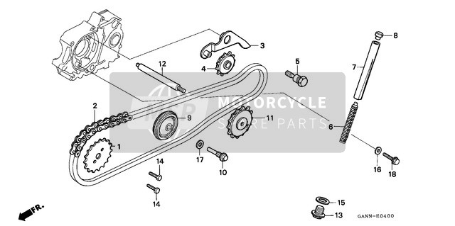 Honda ST70 1994 Cam Chain/ Tensioner for a 1994 Honda ST70